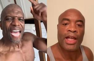 Terry Crews e Anderson Silva (Foto: Reprodução) Terry Crews e Anderson Silva (Foto: Reprodução)