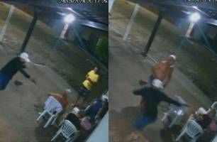 Vídeo flagra momento que policial militar é baleado após reagir a assalto no Piauí (Foto: Reprodução) Vídeo flagra momento que policial militar é baleado após reagir a assalto no Piauí (Foto: Reprodução)