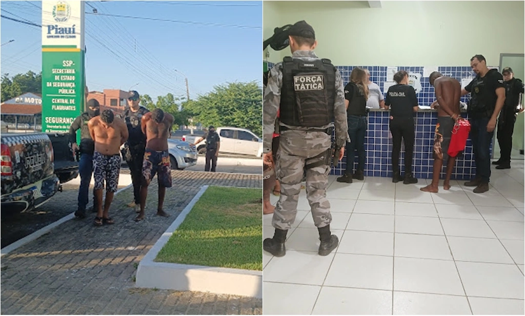 Cinco foram presos por suspeita em participação de homicídio e outro por tráfico e posse de arma de fogo