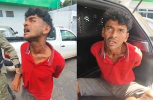 Homem é preso ao agredir companheira na zona Norte de Teresina (Foto: Repórter 12/Conecta Piauí)