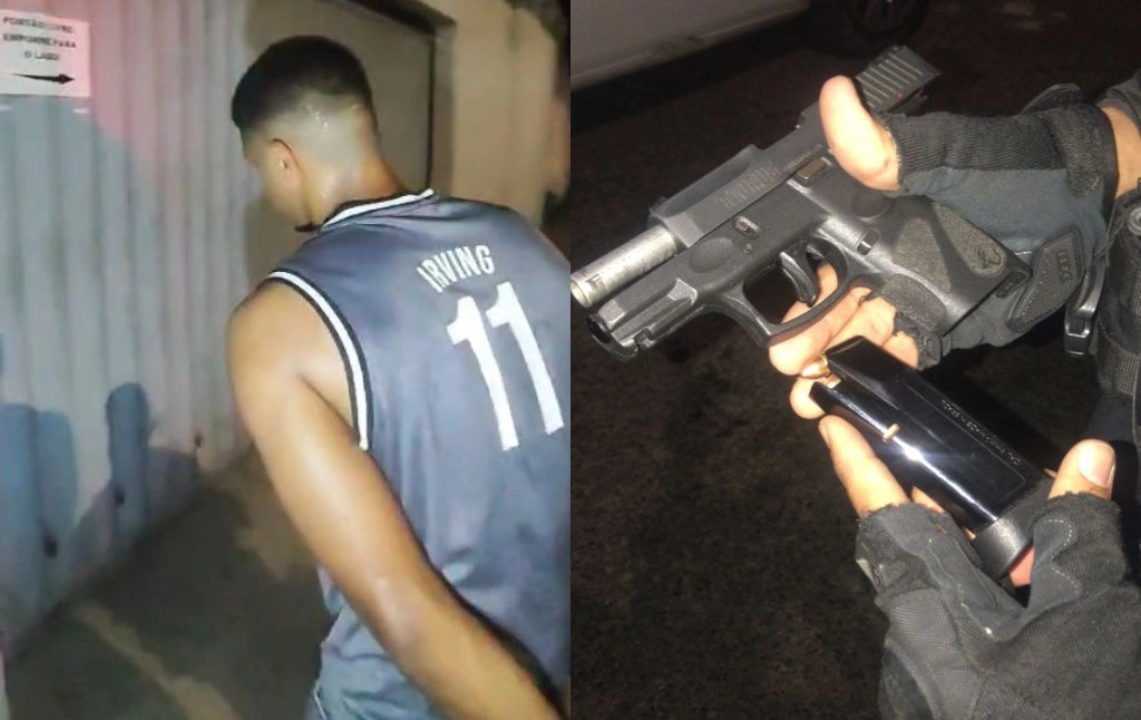 Homem é preso com arma de fogo e celular roubado durante perseguição em Teresina