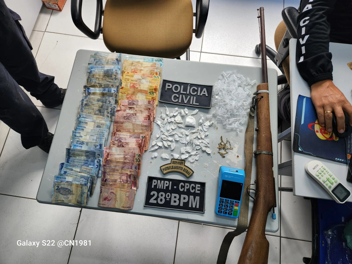 Polícia prende três pessoas em flagrante por tráfico de drogas no Piauí