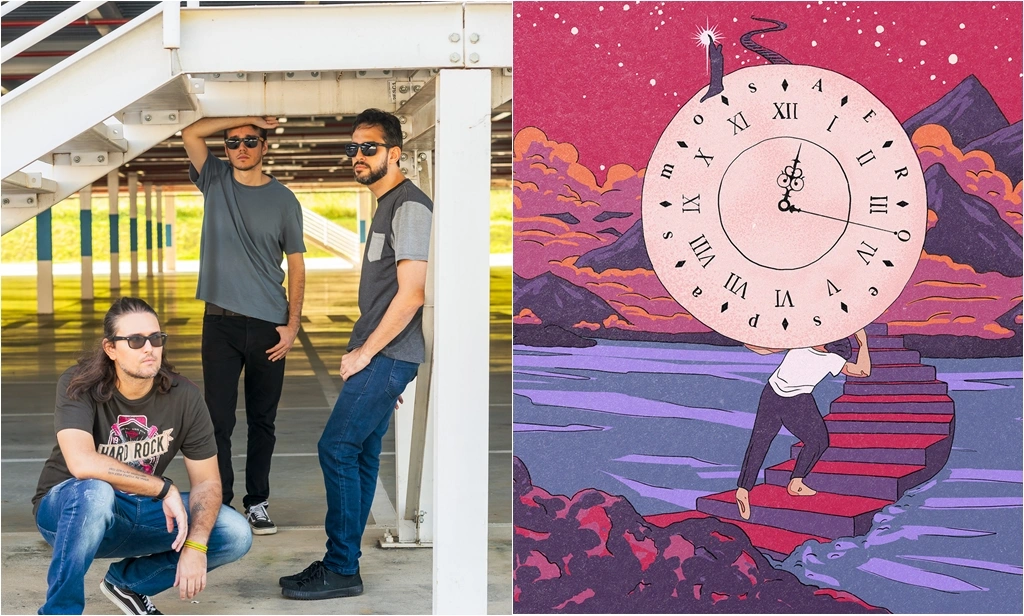 A capa do EP 'Espasmos' foi feita pela artista plástica Sarah Soares