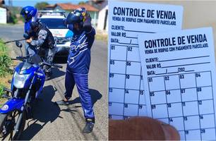Colombianos são abordados pela PM e explicam esquema de agiotagem em Teresina (Foto: Reprodução) Colombianos são abordados pela PM e explicam esquema de agiotagem em Teresina (Foto: Reprodução)