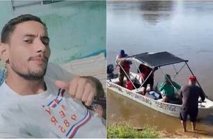 Corpo de Maciel Pacheco foi retirado do rio por pescadores (Foto: Reprodução) Corpo de Maciel Pacheco foi retirado do rio por pescadores (Foto: Reprodução)