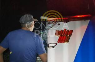 'É arroz': idoso é detido transportando arma e munições dentro de jacá em Teresina (Foto: Repórter 12/Conecta Piauí) 'É arroz': idoso é detido transportando arma e munições dentro de jacá em Teresina (Foto: Repórter 12/Conecta Piauí)