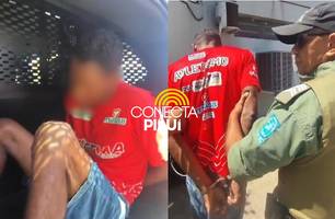 Homem com mandado de prisão em aberto é preso durante briga de família em Teresina (Foto: Repórter 12/Conecta Piauí) Homem com mandado de prisão em aberto é preso durante briga de família em Teresina (Foto: Repórter 12/Conecta Piauí)