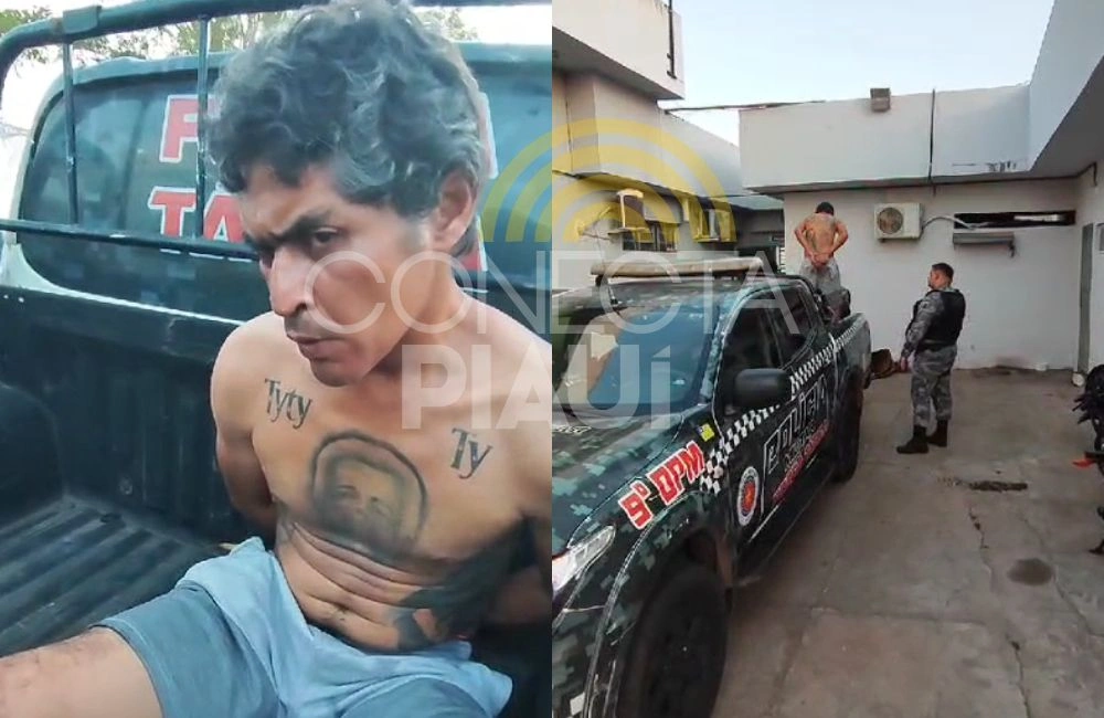 Homem é preso após tentar roubar comércio e lutar com proprietário em Teresina