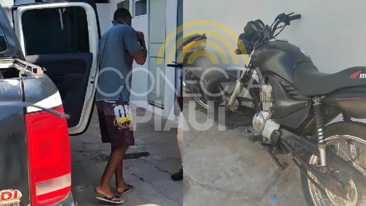 Homem sofre acidente em frente à Delegacia e vai preso por receptação em Teresina