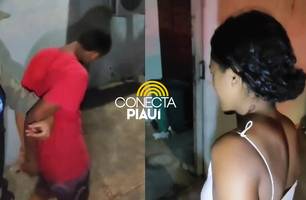 Jovem é preso após ameaçar companheira de morte e a esperar com faca em Teresina (Foto: Repórter 12/Conecta Piauí) Jovem é preso após ameaçar companheira de morte e a esperar com faca em Teresina (Foto: Repórter 12/Conecta Piauí)