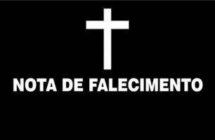 Nota de falecimento (Foto: Reprodução) Nota de falecimento (Foto: Reprodução)