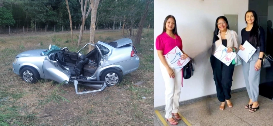 Campomaiorenses sofrem grave acidente de carro na BR-343