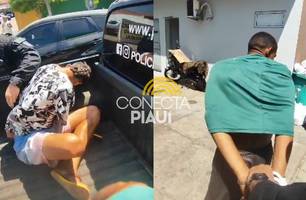 Dupla de faccionados são novos presos durante operação 'Cerco Fechado' em Teresina (Foto: Repórter 12/Conecta Piauí) Dupla de faccionados são novos presos durante operação 'Cerco Fechado' em Teresina (Foto: Repórter 12/Conecta Piauí)