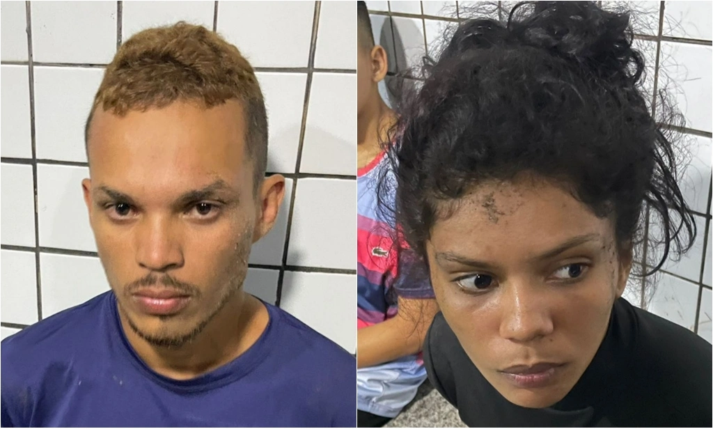 Eduardo Felipe e Maria Letícia foram presos em flagrante