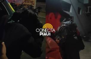 Grávida é presa por furtar quase R$ 600 em whiskies para suposta festa em Teresina (Foto: Repórter 12/Conecta Piauí) Grávida é presa por furtar quase R$ 600 em whiskies para suposta festa em Teresina (Foto: Repórter 12/Conecta Piauí)