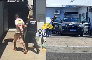 Homem é preso suspeito de agredir companheira grávida na zona Norte de Teresina (Foto: Conecta Piauí) Homem é preso suspeito de agredir companheira grávida na zona Norte de Teresina (Foto: Conecta Piauí)