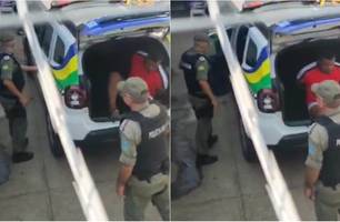 Homem foi preso suspeito de se disfarçar de flanelinha para vender drogas (Foto: Repórter 12 / Conecta Piauí) Homem foi preso suspeito de se disfarçar de flanelinha para vender drogas (Foto: Repórter 12 / Conecta Piauí)