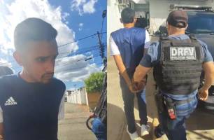 Homem vai assinar documento em delegacia de Teresina e acaba preso (Foto: Repórter 12/Conecta Piauí) Homem vai assinar documento em delegacia de Teresina e acaba preso (Foto: Repórter 12/Conecta Piauí)