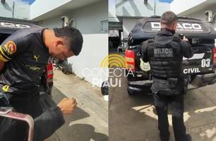 Jovem é preso por associação criminosa durante operação na zona Norte de Teresina (Foto: Repórter 12/Conecta Piauí) Jovem é preso por associação criminosa durante operação na zona Norte de Teresina (Foto: Repórter 12/Conecta Piauí)