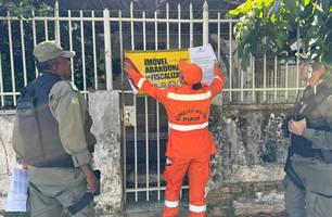 Operação para notificar mais de 200 imóveis no centro de Teresina (Foto: Reprodução) Operação para notificar mais de 200 imóveis no centro de Teresina (Foto: Reprodução)