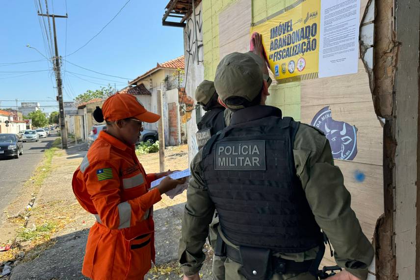 Operação para notificar mais de 200 imóveis no centro de Teresina Operação para notificar mais de 200 imóveis no centro de Teresina