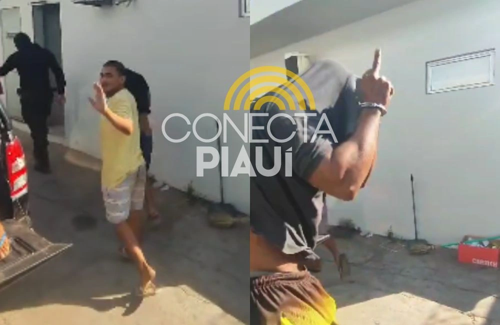 Presos em operação dão 'tchauzinho' e mostram dedo do meio durante prisão em THE