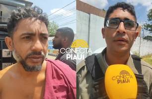 Suspeito de tentar estuprar criança e lutar com parente da vítima é preso em União (Foto: Repórter 12/Conecta Piauí) Suspeito de tentar estuprar criança e lutar com parente da vítima é preso em União (Foto: Repórter 12/Conecta Piauí)