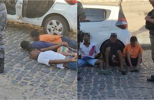 Suspeitos de roubo (Foto: Reprodução) Suspeitos de roubo (Foto: Reprodução)