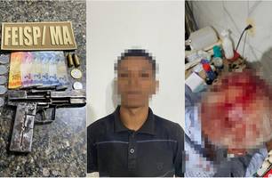 Trio é preso suspeito de render e agredir idoso durante assalto em Timon (Foto: Reprodução) Trio é preso suspeito de render e agredir idoso durante assalto em Timon (Foto: Reprodução)