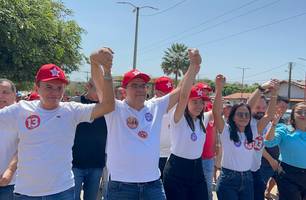 Andressa Leal reúne apoiadores ao lado de Rafael Fonteles em Caraúbas do Piauí (Foto: Conecta Piauí) Andressa Leal reúne apoiadores ao lado de Rafael Fonteles em Caraúbas do Piauí (Foto: Conecta Piauí)