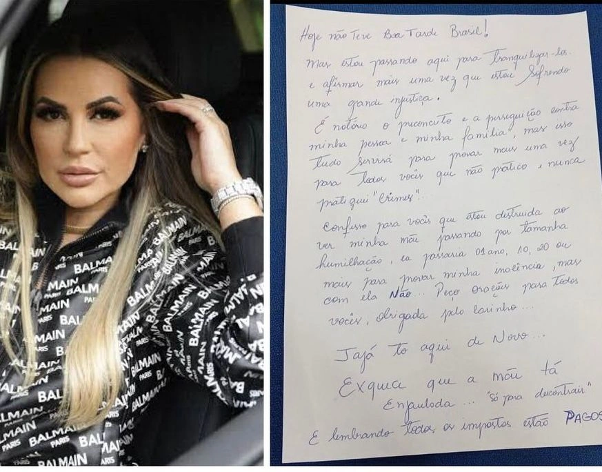 Deolane Bezerra escreveu carta para tranquilizar fãs