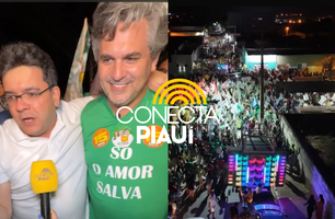 Dr. Pablo Santos realiza grande caminhada com Rafael Fonteles em Picos (Foto: Reprodução)