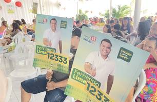 Fernando Lima reúne multidão em grande encontro com a zona Sul (Foto: Alessandra Fonseca/Conecta Piauí)