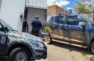 Polícia apreende arma de fogo ao abordar S10 na PI-130, em Nazária (Foto: Repórter 12) Polícia apreende arma de fogo ao abordar S10 na PI-130, em Nazária (Foto: Repórter 12)