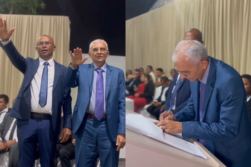 Agamenon Franco toma posse como prefeito de Ribeiro Gonçalves em solenidade