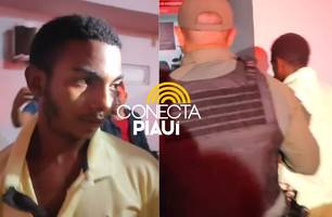 ‘Arrombador’ com mandado em aberto é preso por invadir e roubar casa em Alto Longá (Foto: Conecta Piauí) ‘Arrombador’ com mandado em aberto é preso por invadir e roubar casa em Alto Longá (Foto: Conecta Piauí)