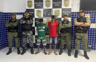 Dois homens são presos suspeitos de tráfico de drogas em município no Piauí (Foto: Reprodução) Dois homens são presos suspeitos de tráfico de drogas em município no Piauí (Foto: Reprodução)