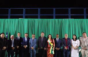 Gerlane Cabral é empossada como prefeita de São Gonçalo do Piauí (Foto: Reprodução) Gerlane Cabral é empossada como prefeita de São Gonçalo do Piauí (Foto: Reprodução)