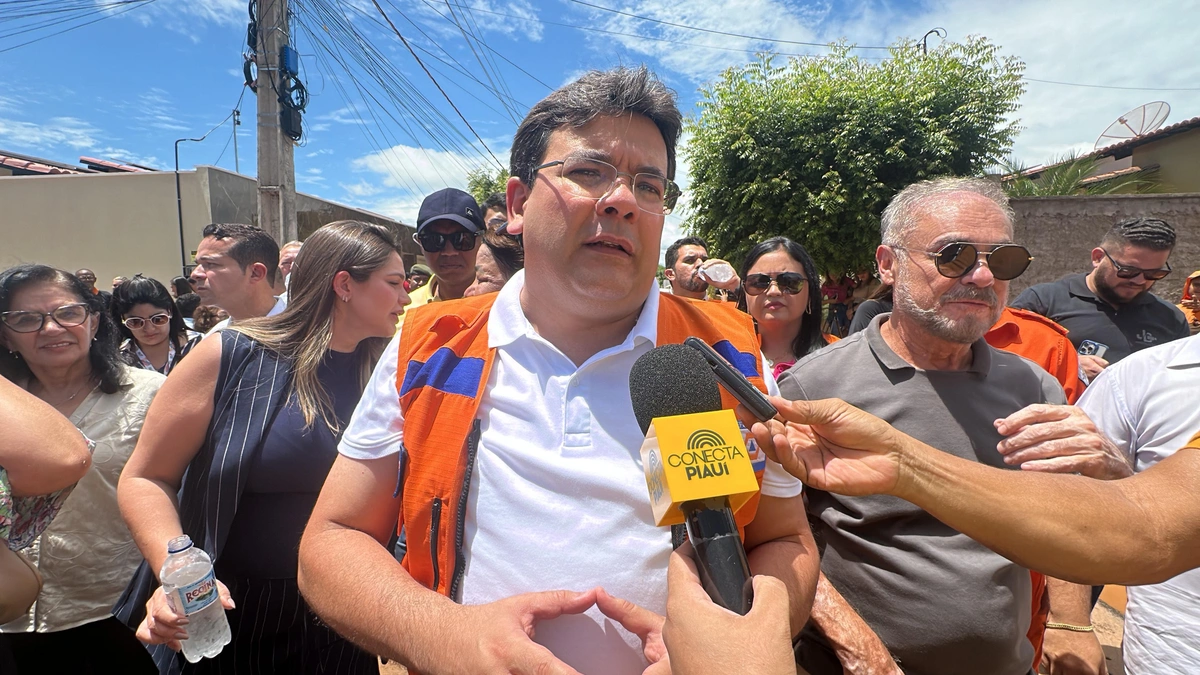 Governador visita cozinha solitária e obras de prevenção de alagamentos em Picos