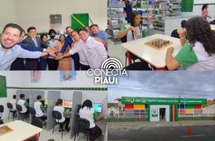 Governo entrega reforma e ampliação de escola na zona Norte de Teresina (Foto: Conecta Piauí)