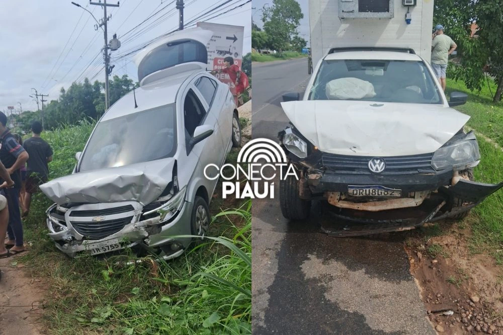 Homem dorme ao volante e causa acidente na BR-316 em Timon