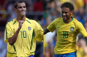 'Jogaria no lugar de Rivaldo no penta', diz Neymar; Rivaldo responde com elegância (Foto: Reprodução) 'Jogaria no lugar de Rivaldo no penta', diz Neymar; Rivaldo responde com elegância (Foto: Reprodução)