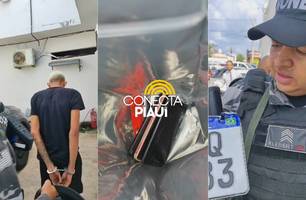 Jovem é preso portando carregador de arma e celulares na zona Norte de Teresina (Foto: Repórter 12/Conecta Piauí) Jovem é preso portando carregador de arma e celulares na zona Norte de Teresina (Foto: Repórter 12/Conecta Piauí)