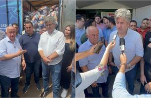 Júlio César entrega 100 toneladas de alimentos para famílias de Picos (Foto: Reprodução) Júlio César entrega 100 toneladas de alimentos para famílias de Picos (Foto: Reprodução)