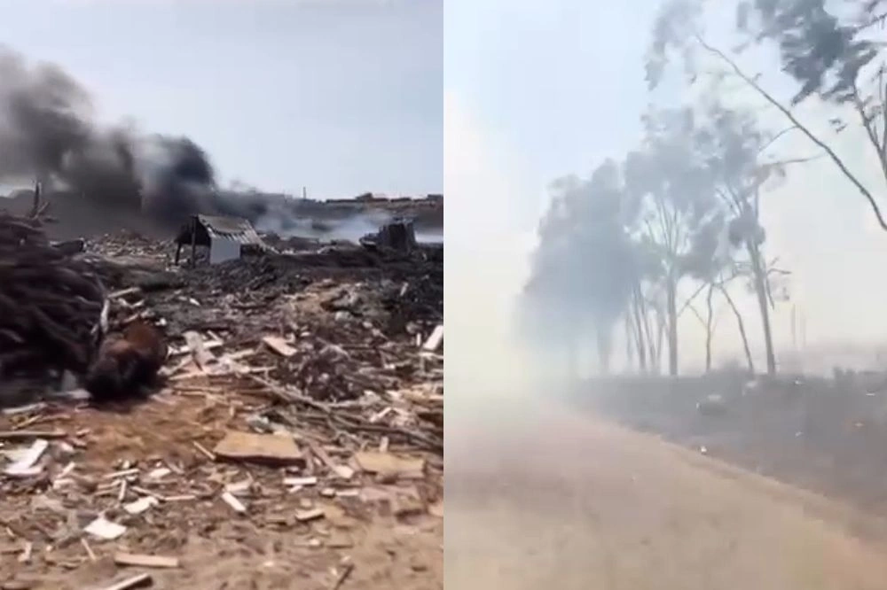 Moradores de Parnaíba denunciam lixão a céu aberto no meio da cidade