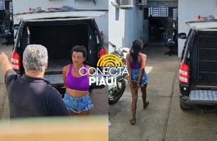 Mulher especialista em furtos é preso com mandado de prisão na cidade de Altos (Foto: Repórter 12/Conecta Piauí) Mulher especialista em furtos é preso com mandado de prisão na cidade de Altos (Foto: Repórter 12/Conecta Piauí)