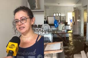 "Pensei que ia morrer": mulher relata momento que água invadiu sua casa em Picos (Foto: Conecta Piauí) "Pensei que ia morrer": mulher relata momento que água invadiu sua casa em Picos (Foto: Conecta Piauí)
