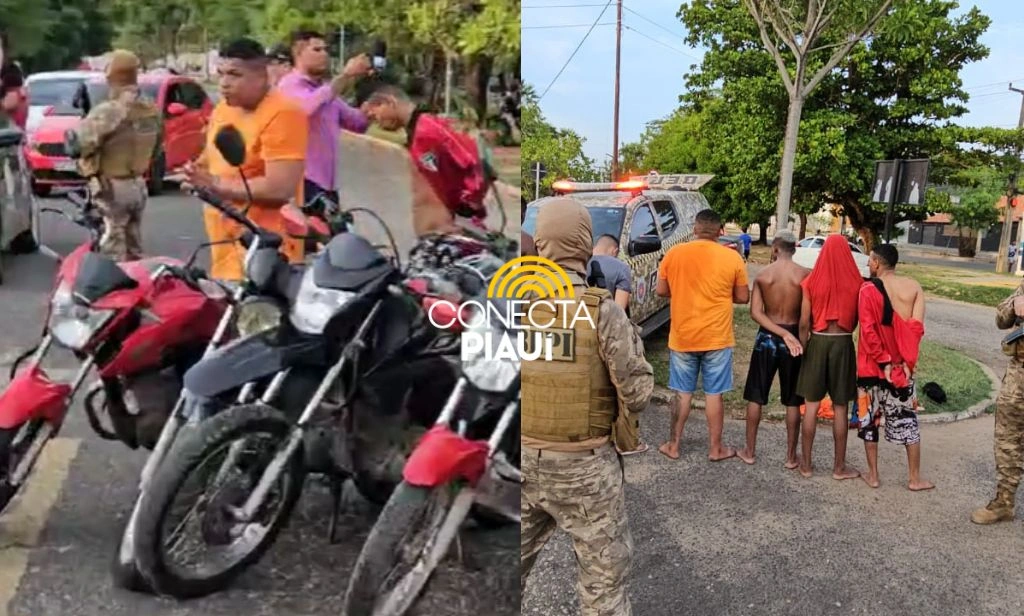 PM prende seis homens suspeitos de roubar motocicletas no MA e PI