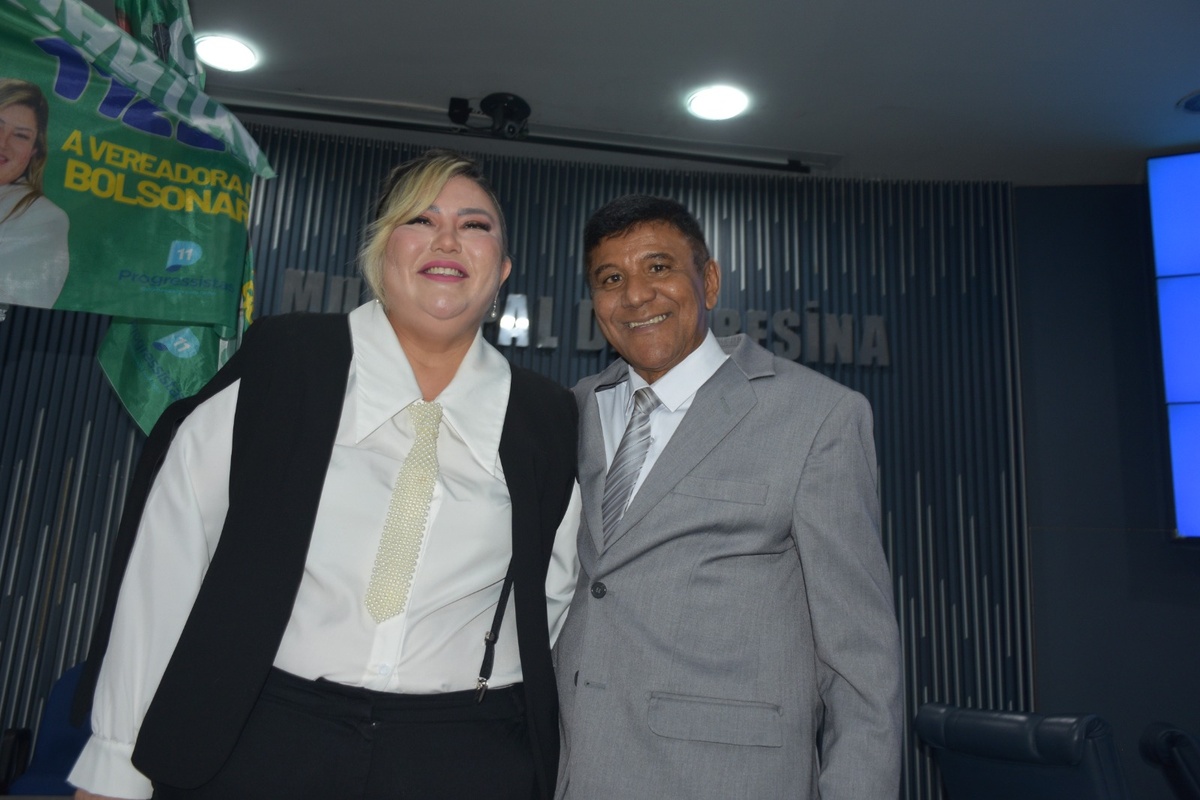 Posse dos vereadores Samantha Cavalca e Pedro Alcântara