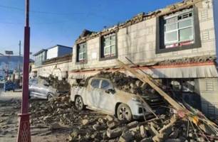 Terremoto de magnitude 7,1 mata 95 pessoas e deixa mais de 100 feridas no Tibete (Foto: Reprodução)